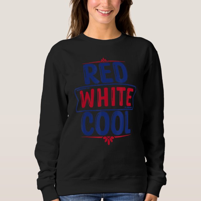Red White & Coola 4:e juli Fireworks T Shirt (Framsida)