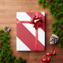 Red White Diagonal Rand Mönster