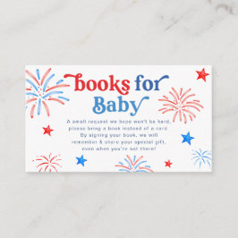 Red White & due 4th of juli Bokar for baby Tilläggskort