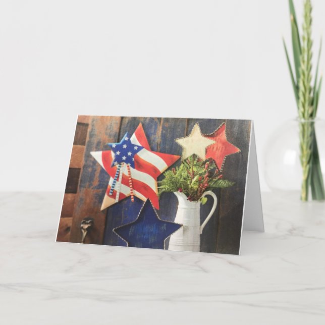 RED WHITE ELLER BLUE GRATTIS PÅ FÖDELSEDAGEN TO "D KORT (Framsida)