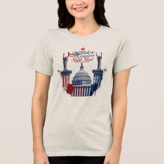 Red, White & Fierce - America Strong, Stil Strong T Shirt
