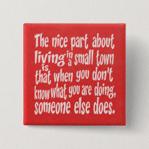 RED WHITE FUNNY SMALL TOWN ORD QUOTES HUMOR LA LA KNAPP