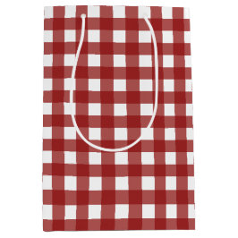 Red White Gingham Check Play