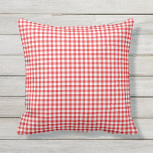 Red White Gingham Mönster Checkered