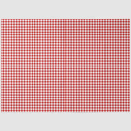 Red & White Gingham Mönster Tissue Paper