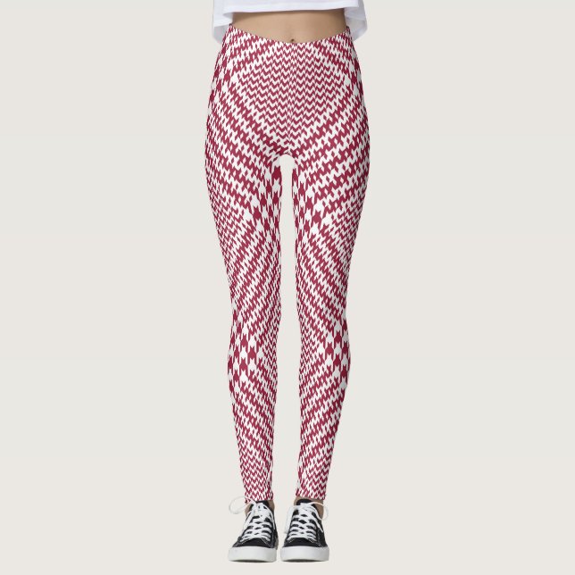 Red White Glen Play: Tweed Tartan Leggings (Framsida)