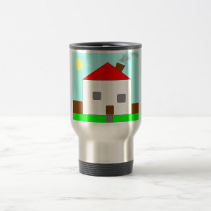 Red White Grönt Blue House Teckning, Art by Kids : Resemugg