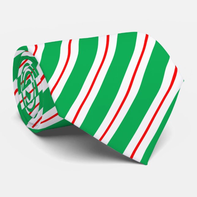 Red White Grönt Candy cane Rand Slips (Rullad)