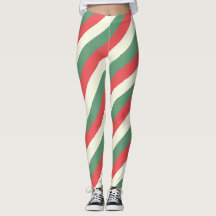Red, White, & Grönt Classic Candy cane Rand