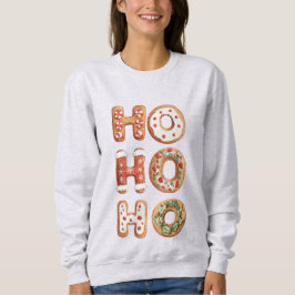Red White Ho Ho Ho Gingeregentligen Cookie-jul T Shirt