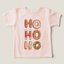 Red White Ho Ho Ho Gingeregentligen Cookie-jul T Shirt