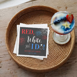 Red White & I Do 4th of July Napkins Pappersservett