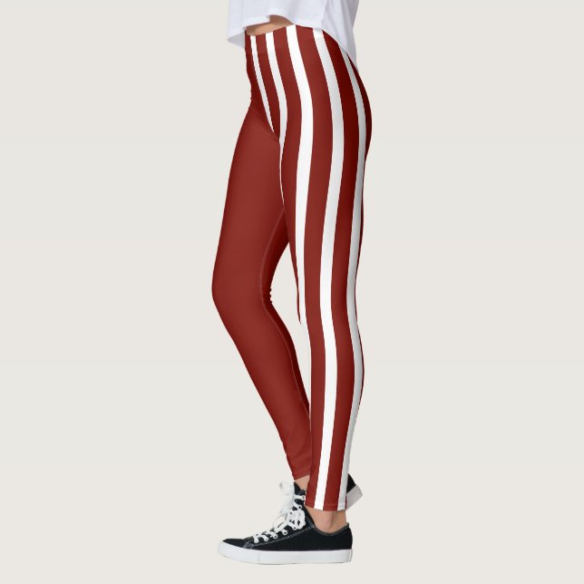 Red & White Jester Leggings (Vänster)