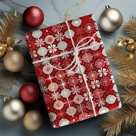 Red White jul Candy Mönster#13 ID1009 Presentpapper