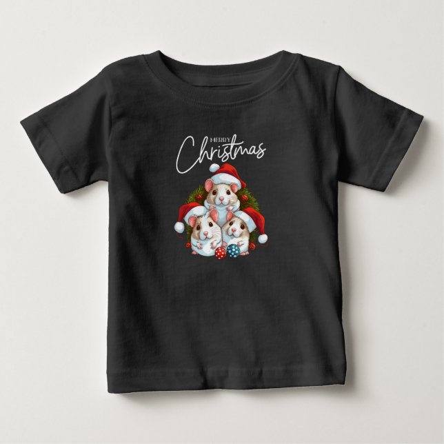 Red White-jul T Shirt (Framsida)