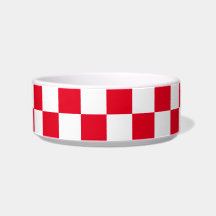 Red White Kroan Checker Geometric Mönster