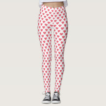 Red White Leggings
