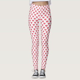 Red White Leggings
