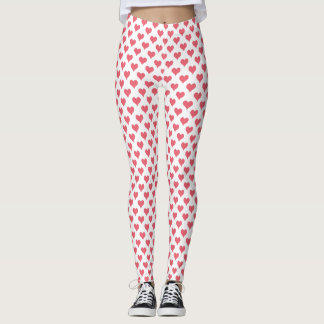 Red White Leggings