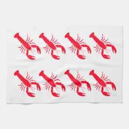 Red White Lobster Seafood 4Nicholas Kökshandduk