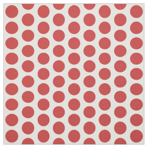 Red White Mini Polka dots Fabric Tyg