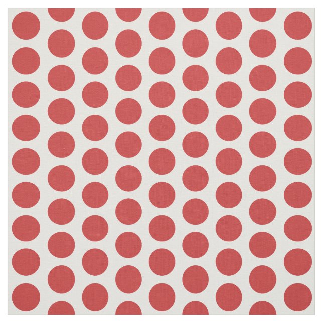 Red White Mini Polka dots Fabric Tyg (Provkarta)