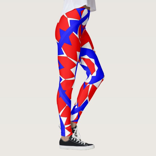 Red White N Blue Leggings (Höger)