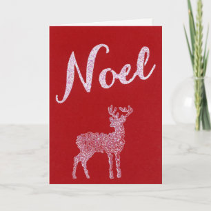 Red & White Noel-julkort Helgkort