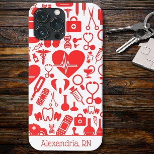 Red & White Nursing Graphics