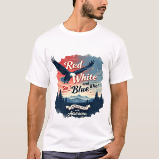 Red, White och Blue American Spirit T Shirt