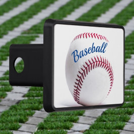 Red White och Blue Baseball Personlig Dragkroksskydd