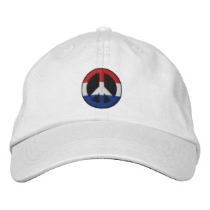 Red White och Blue Embroized Hat Broderad Keps