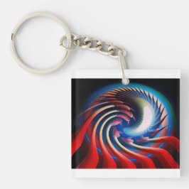 Red White och Blue Fantasy Fractal