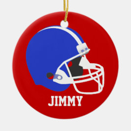 Red, White och Blue Football Helmet Ornament