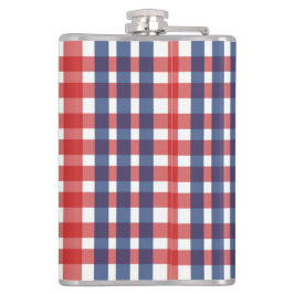 Red White och Blue Gingham Play Fickplunta