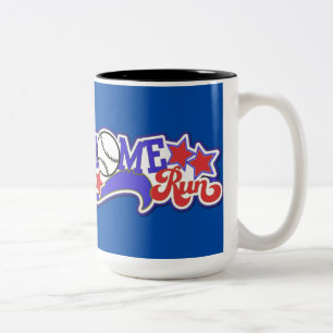 Red White och Blue Home Springa Baseball Mugg