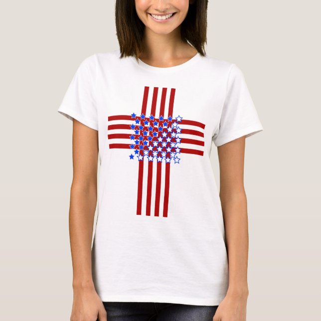 Red White och Blue Kor T Shirt (Framsida)