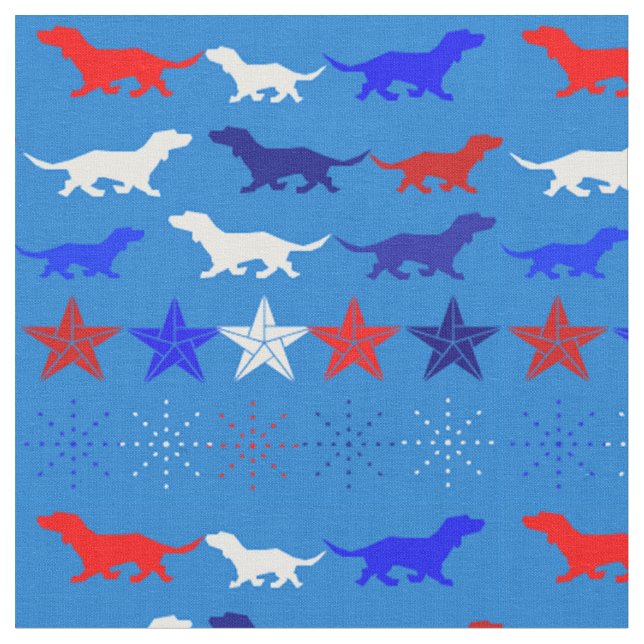 Red, White och Blue Linens & Cotton Designer Fabri Tyg (Närbild)