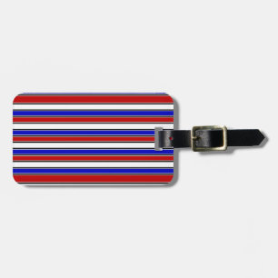 Red, White och Blue Luggage Tag Bagagebricka