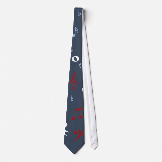 Red, White och Blue Music Teacher's Tie Slips (Framsida)