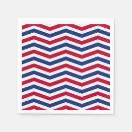 Red White och Blue Napkins Pappersservett