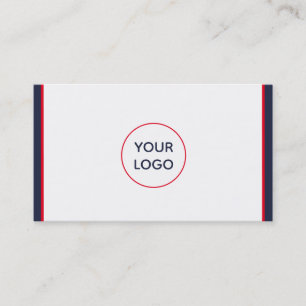 Red White och Blue Nautical Anpassningsbar Visitkort