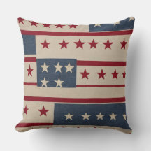 Red White och Blue Patchwork stars och stripes