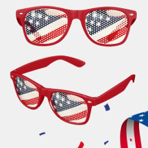 Red White och Blue Patriot Shade