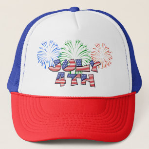 Red, White och Blue Patriotic American Flagga Base Keps