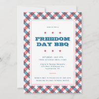 Red White och Blue Play Fjärde juli BBQ