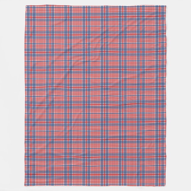 Red White och Blue Play Fleece Blanket (Framsidan)