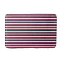 Red, White och Blue Rand Bath Mat