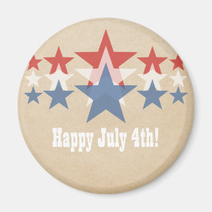 Red, White och Blue Star Cascade Magnet