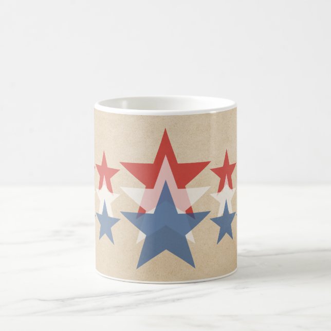 Red, White och Blue Star Cascade Mugg (Center)